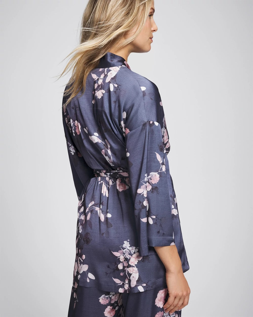 Short Robe - FLORAL DREAMS GRAY | Soma Women