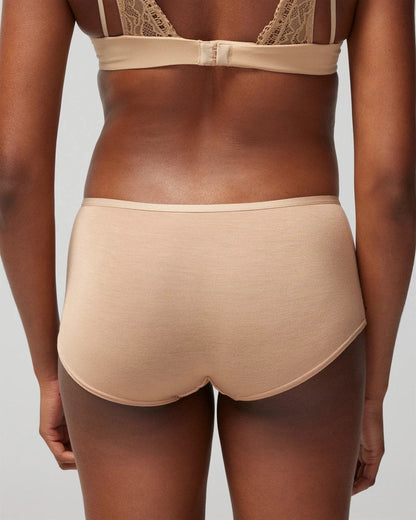 Boyshort Panty with Enchanting Lace - WARM AMBER | Soma Women