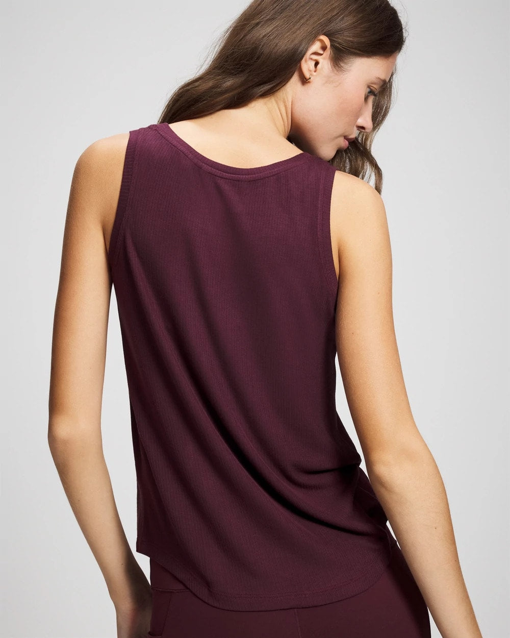 Rib Knit Tank - MERLOT | Soma Women