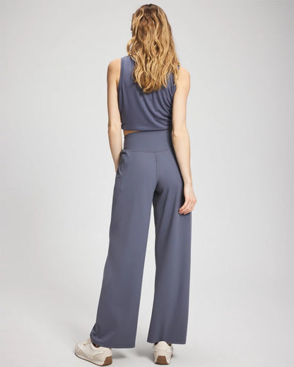 High-Waist Wide-Leg Pants - EARL GRAY | Soma Women