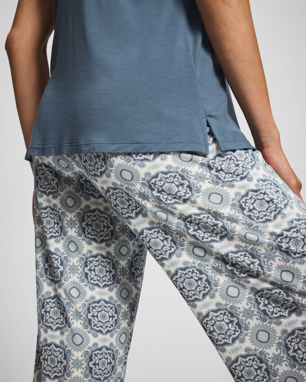 Tank + Crop Pants Pajama Set - HAVEN TILE MINI GREEN | Soma Women