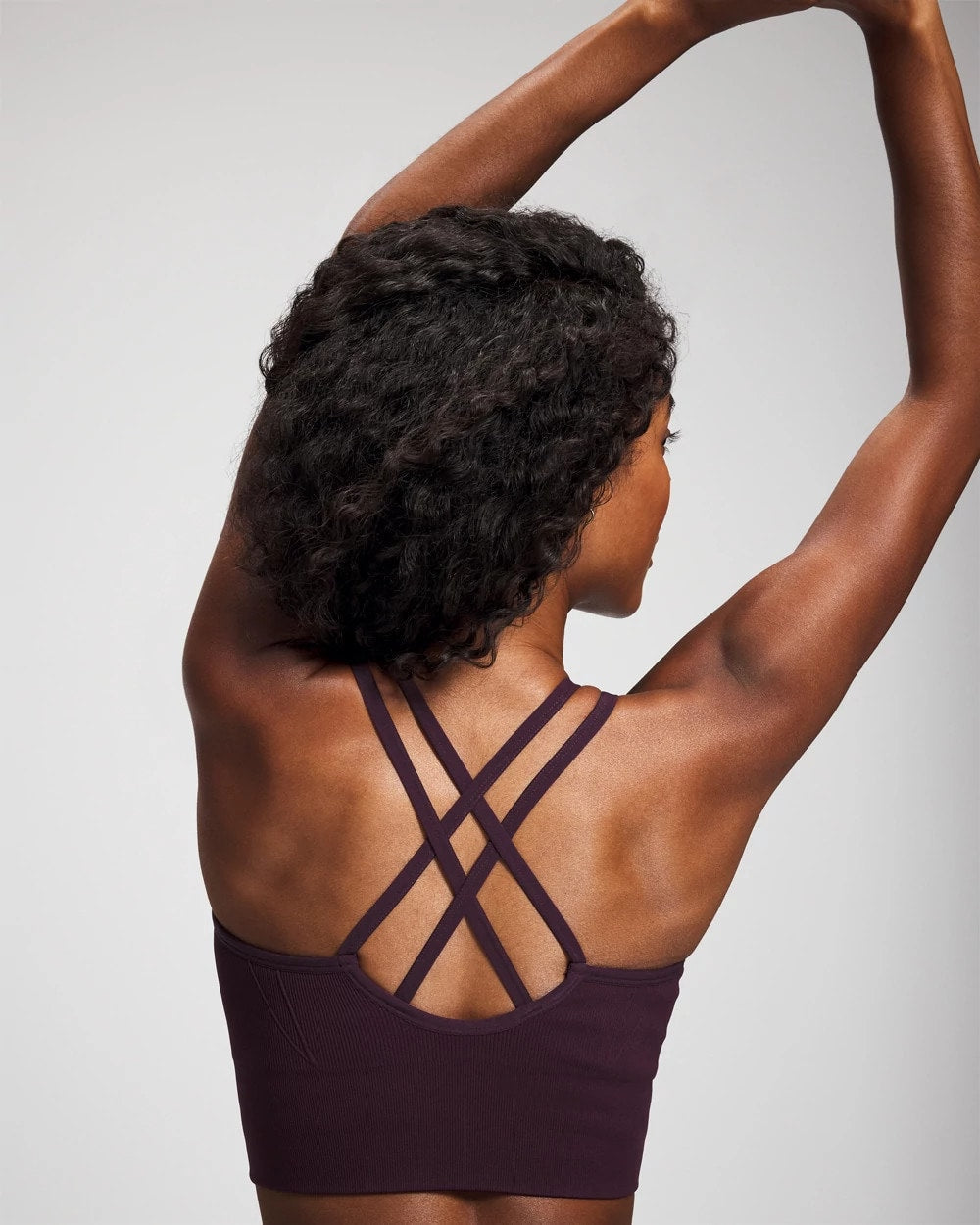 Longline Bra with Strappy Back - PLUM PERFECT | Soma Women