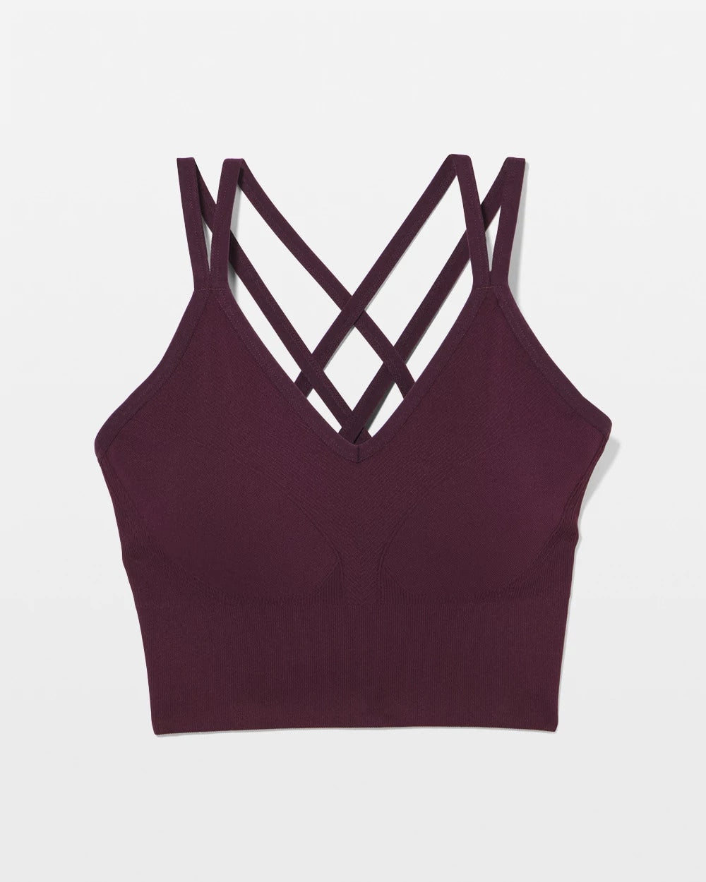 Longline Bra with Strappy Back - PLUM PERFECT | Soma Women