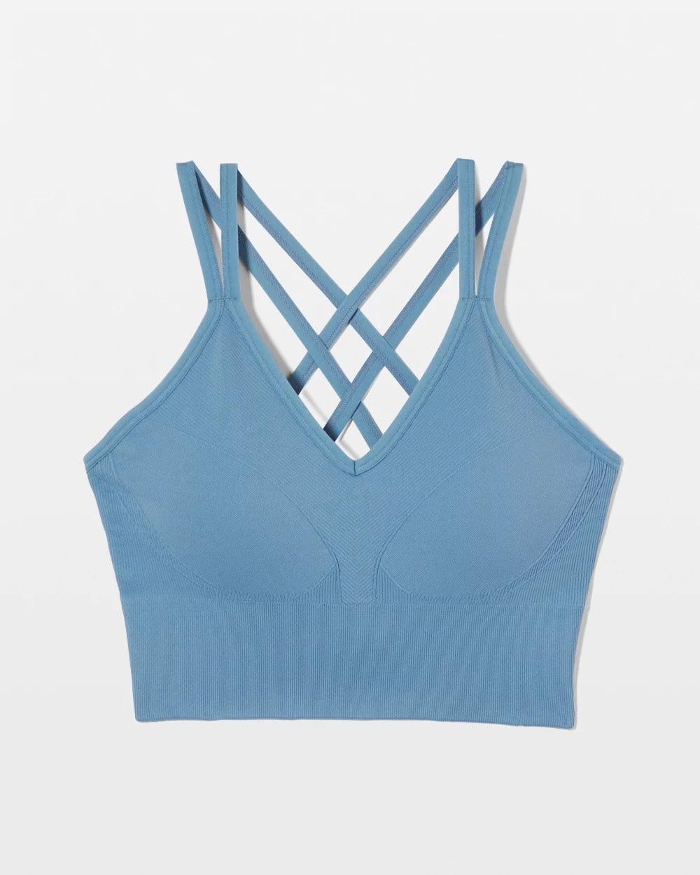 Longline Bra with Strappy Back - BLUE HEAVEN | Soma Women