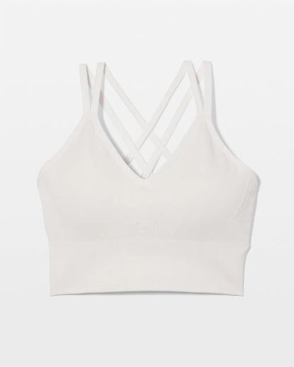 Longline Bra with Strappy Back - COCONUT | Soma Women