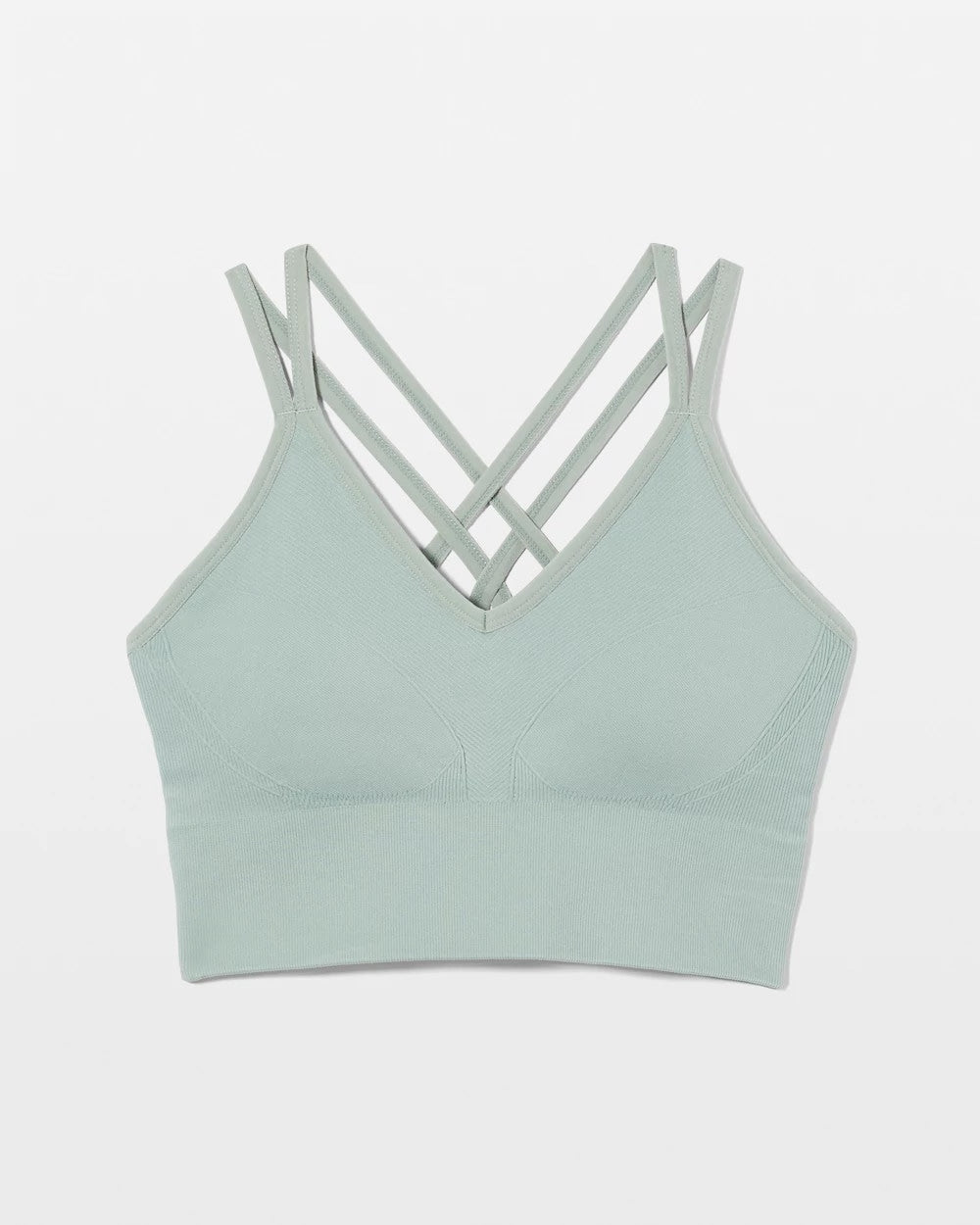 Longline Bra with Strappy Back - CHINOIS GREEN | Soma Women