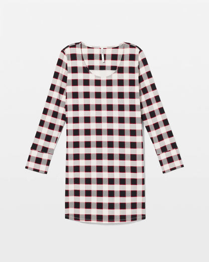 Long-Sleeve Sleepshirt - DREAMSCAPE PLAID BLACK | Soma Women