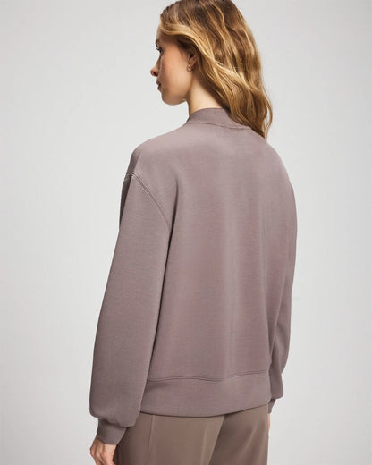 Modern Modal Bomber Jacket - DARK TAUPE | Soma Women