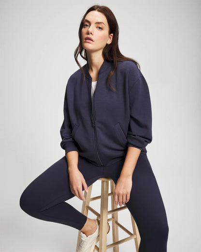 Modern Modal Bomber Jacket - DEEP INDIGO | Soma Women