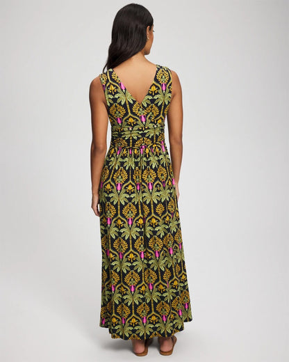 Goddess Maxi Bra Dress - PALMY PATTERNS NAVY | Soma Women