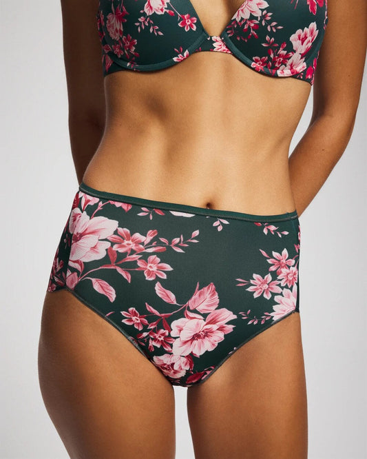 Modern Brief Panty - COTTAGE FLORAL MINI GREEN | Soma Women