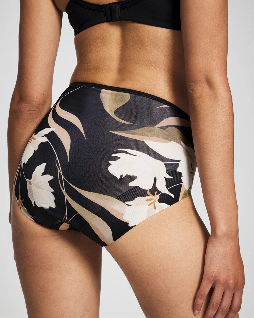 Modern Brief Panty - MYSTIC BLOOMS MINI BLACK | Soma Women