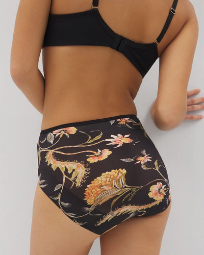 Modern Brief Panty - JAIPUR FLORAL BLACK | Soma Women