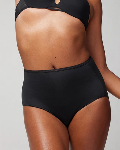 High-Waist Brief Panty - BLACK | Soma Women