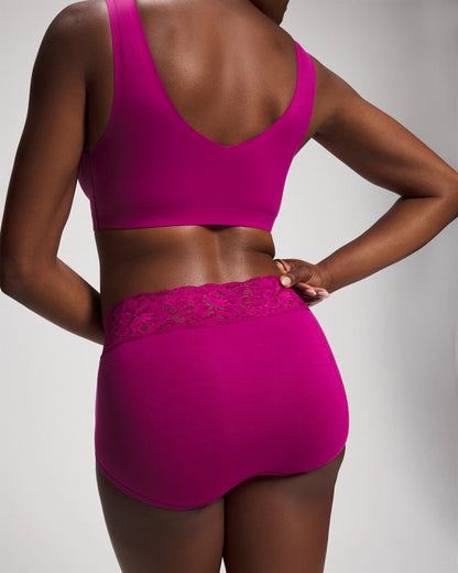 Brief Panty with Super Soft Signature Lace - MAGENTA ORCHID | Soma Women