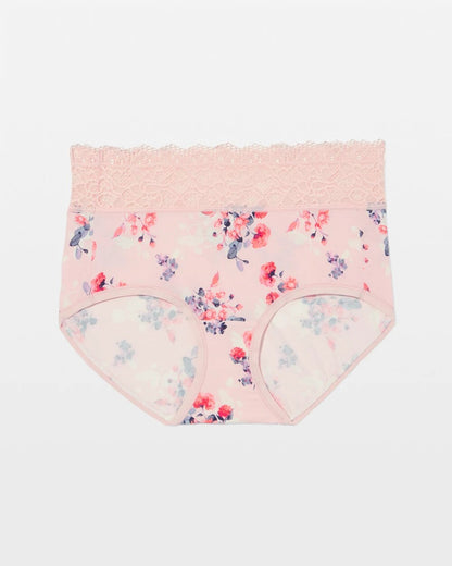 Brief Panty with Enchanting Lace - FLORAL DREAMS MINI PINK | Soma Women