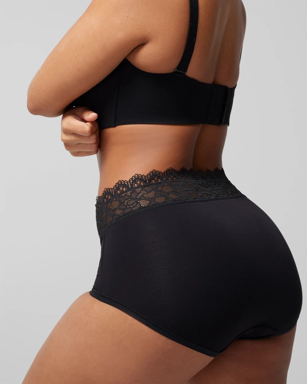 Brief Panty with Enchanting Lace - BLACK | Soma Women