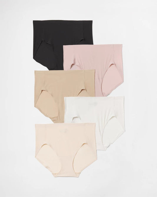Soft Stretch Modern Brief Panty 5 Pack - BASIC MULTI PACK | Soma Women