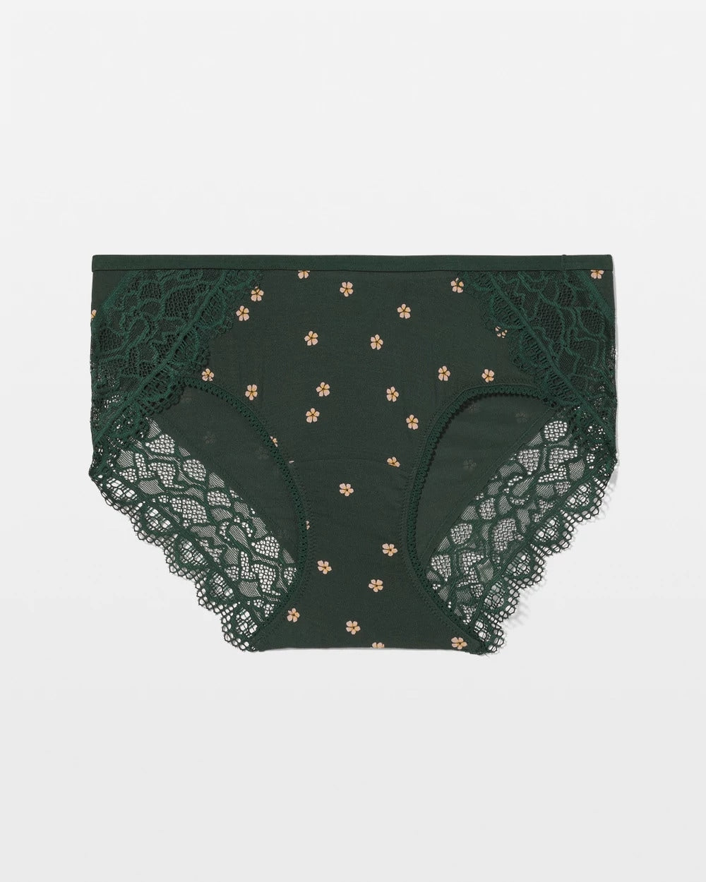 Hipster Panty with Enchanting Lace - PLUMERIA DOT LUSH EMERALD | Soma Women