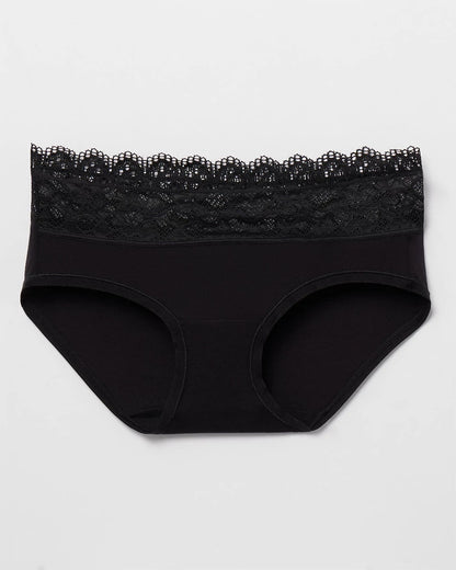 Hipster Panty with Enchanting Lace - BLACK | Soma Women