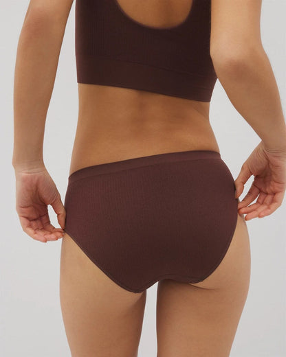 Seamless Rib Hipster Panty - MOCHA | Soma Women