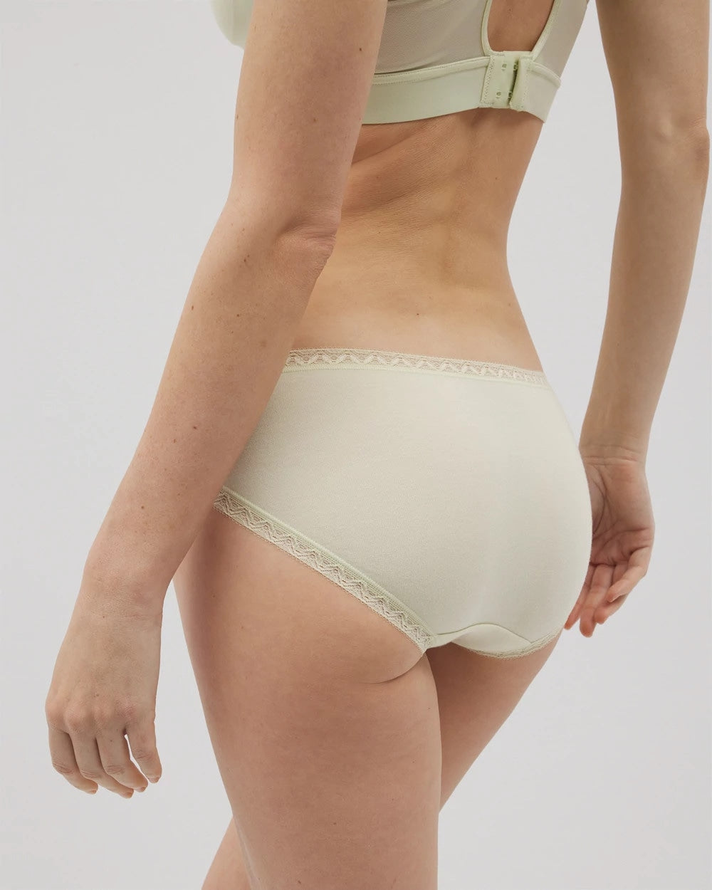 Cotton Hipster Panty with Lace Trim - ALOE WASH | Soma Women