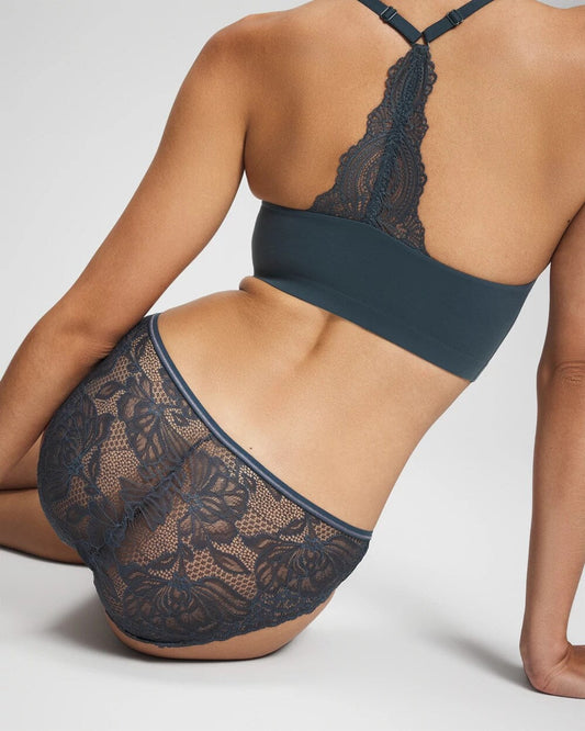 Lace Back Hipster Panty - PETROL | Soma Women
