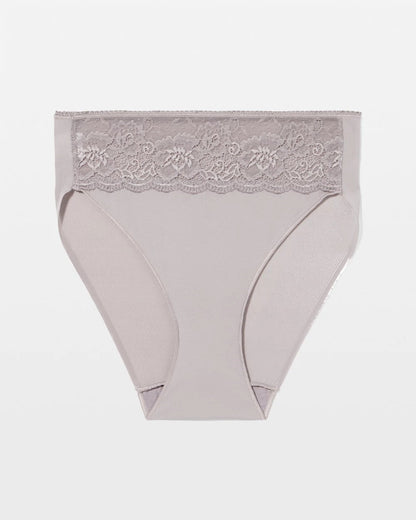 Edge High-Leg Panty with Lace - MINERAL GRAY | Soma Women