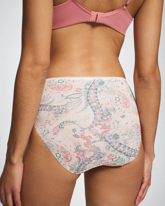 Edge High-Leg Panty with Lace - REGAL PAISLEY CHAMP MINI | Soma Women