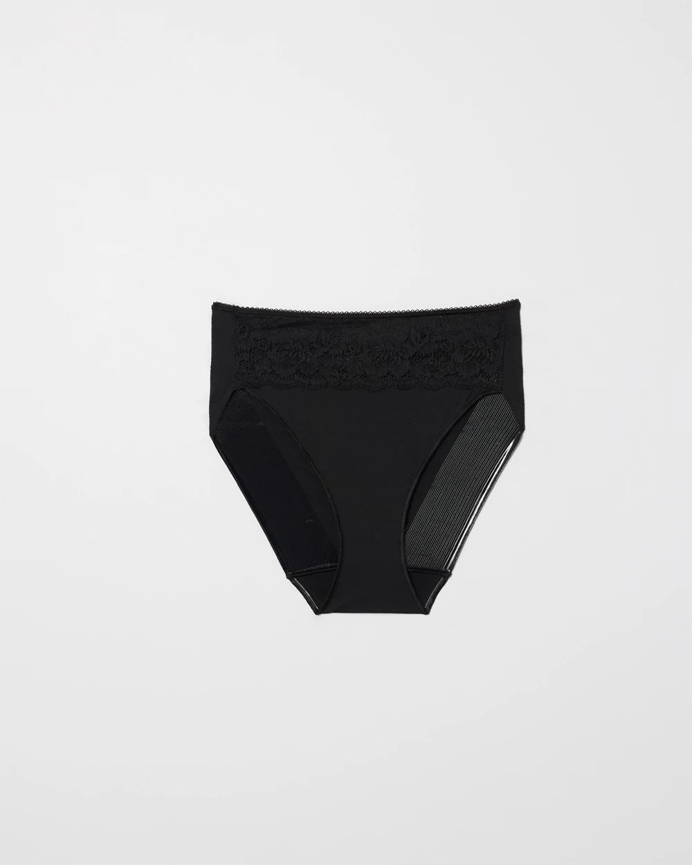 High-Leg Panty with Lace - BLACK | Soma Women