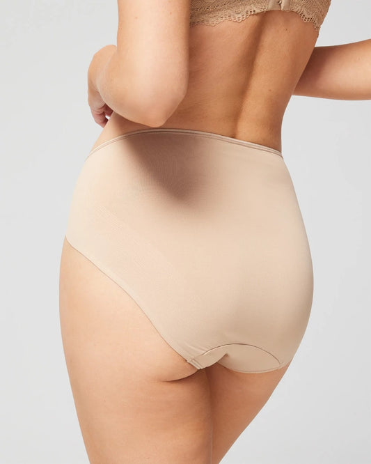 High-Leg Brief Panty with Lace - WARM AMBER | Soma Women