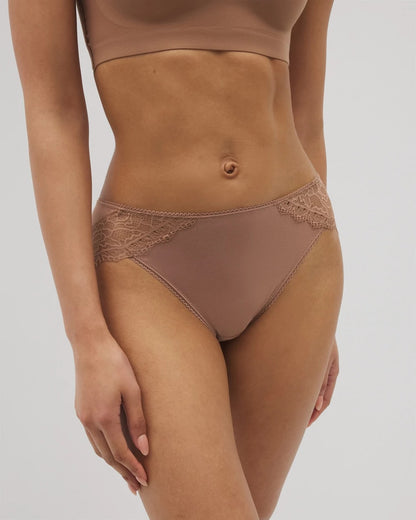 High-Leg Panty with Enchanting Lace - WARM SIENNA | Soma Women