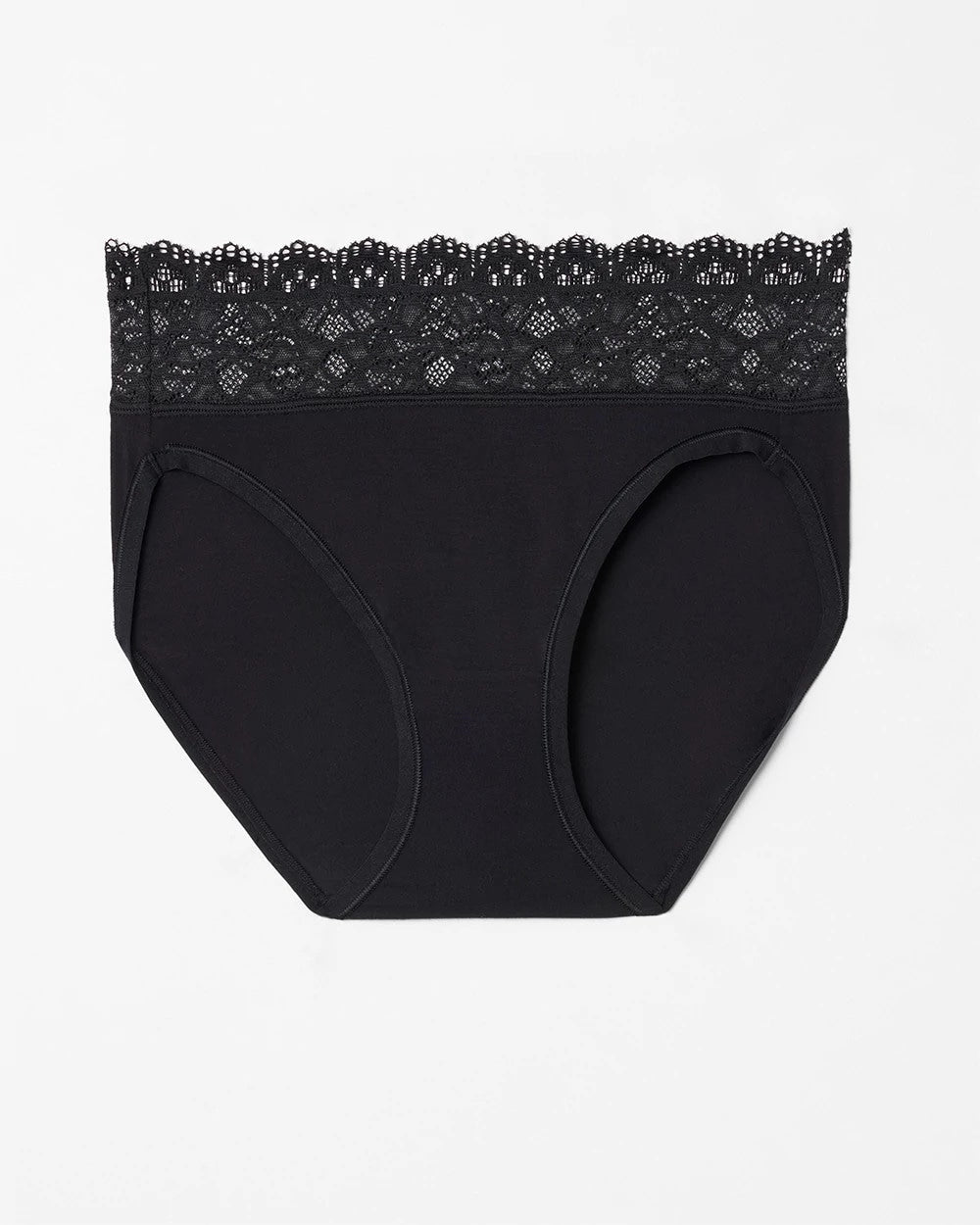 High-Leg Panty with Enchanting Lace - BLACK | Soma Women