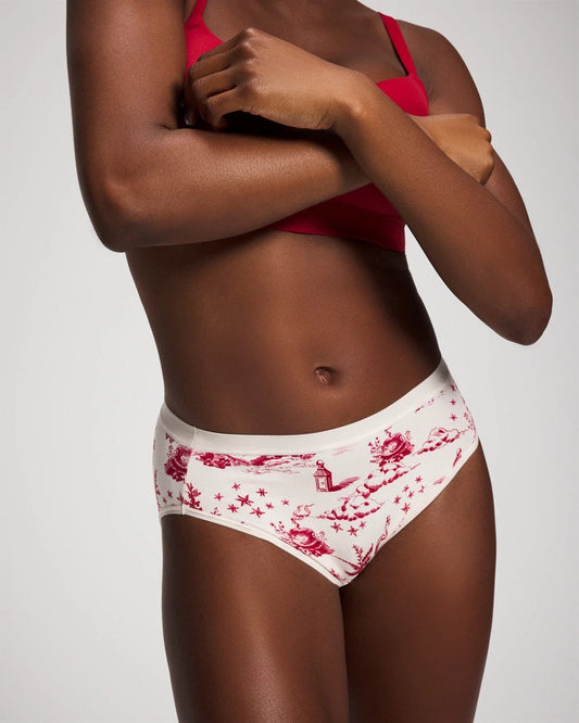 Cotton High-Leg Panty - ENCHANTED TOILE CHAMPAGNE | Soma Women
