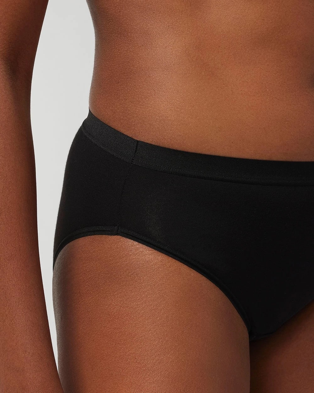 Cotton High-Leg Panty - BLACK | Soma Women