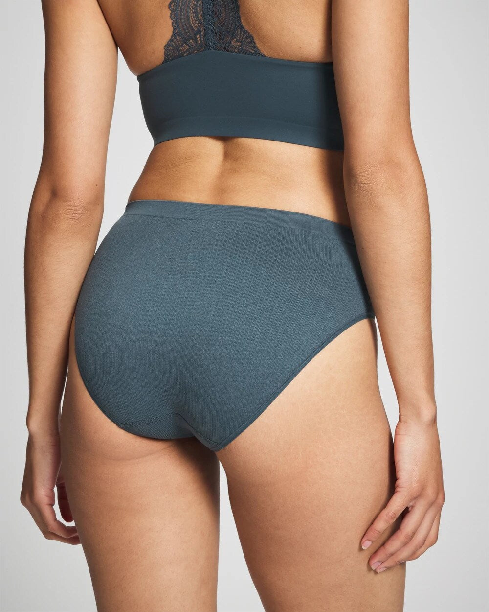 Seamless Rib High-Leg Panty - PETROL | Soma Women