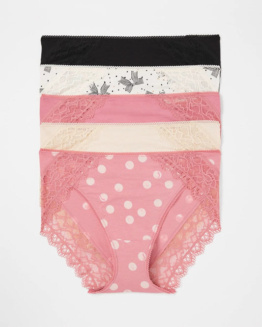 Lace High-Leg 5 Pack - THATS A WRAP MULTI PACK | Soma Women