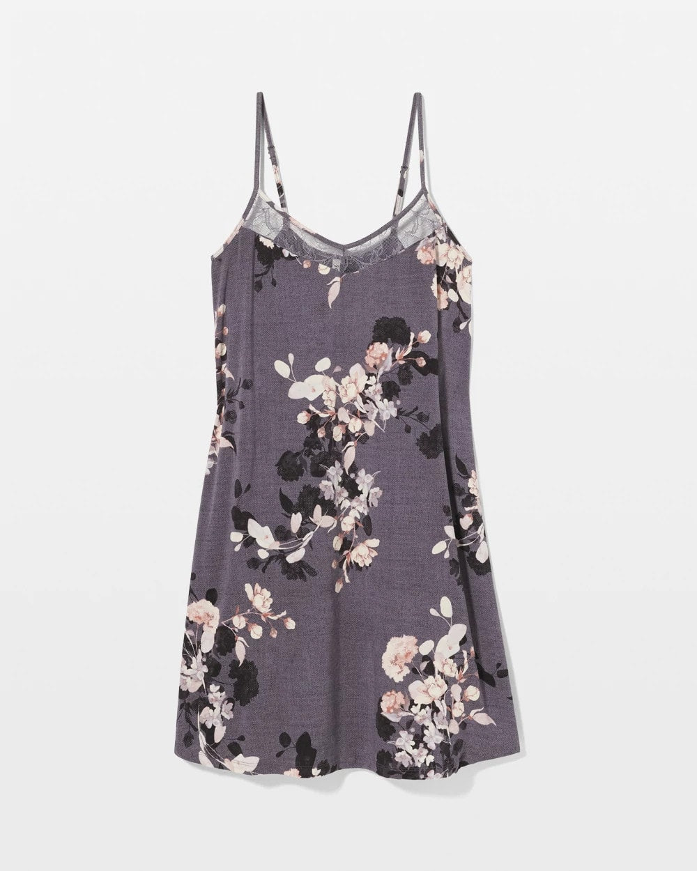Lace Chemise - FLORAL DREAMS GRAY | Soma Women