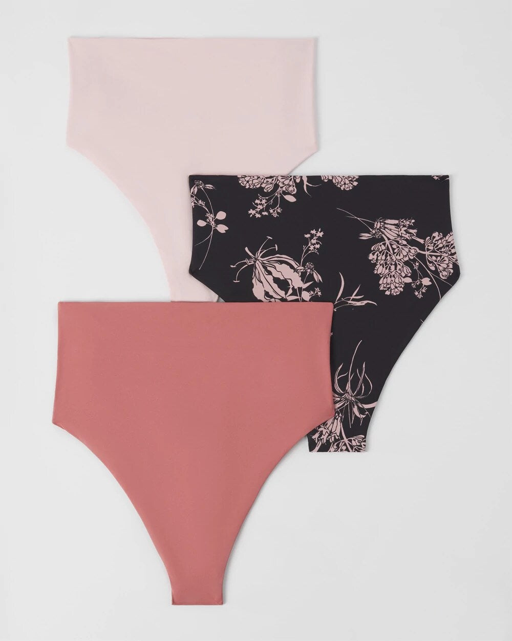 High-Waist Thong Panty 3 Pack - SHADOW FLEUR MULTIPACK | Soma Women