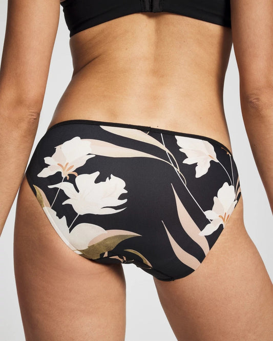 Edge Bikini Panty - MYSTIC BLOOMS MINI BLACK | Soma Women