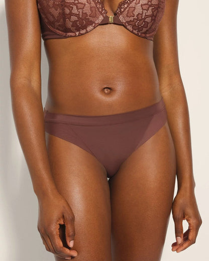 Mesh Bikini Panty - MOCHA | Soma Women