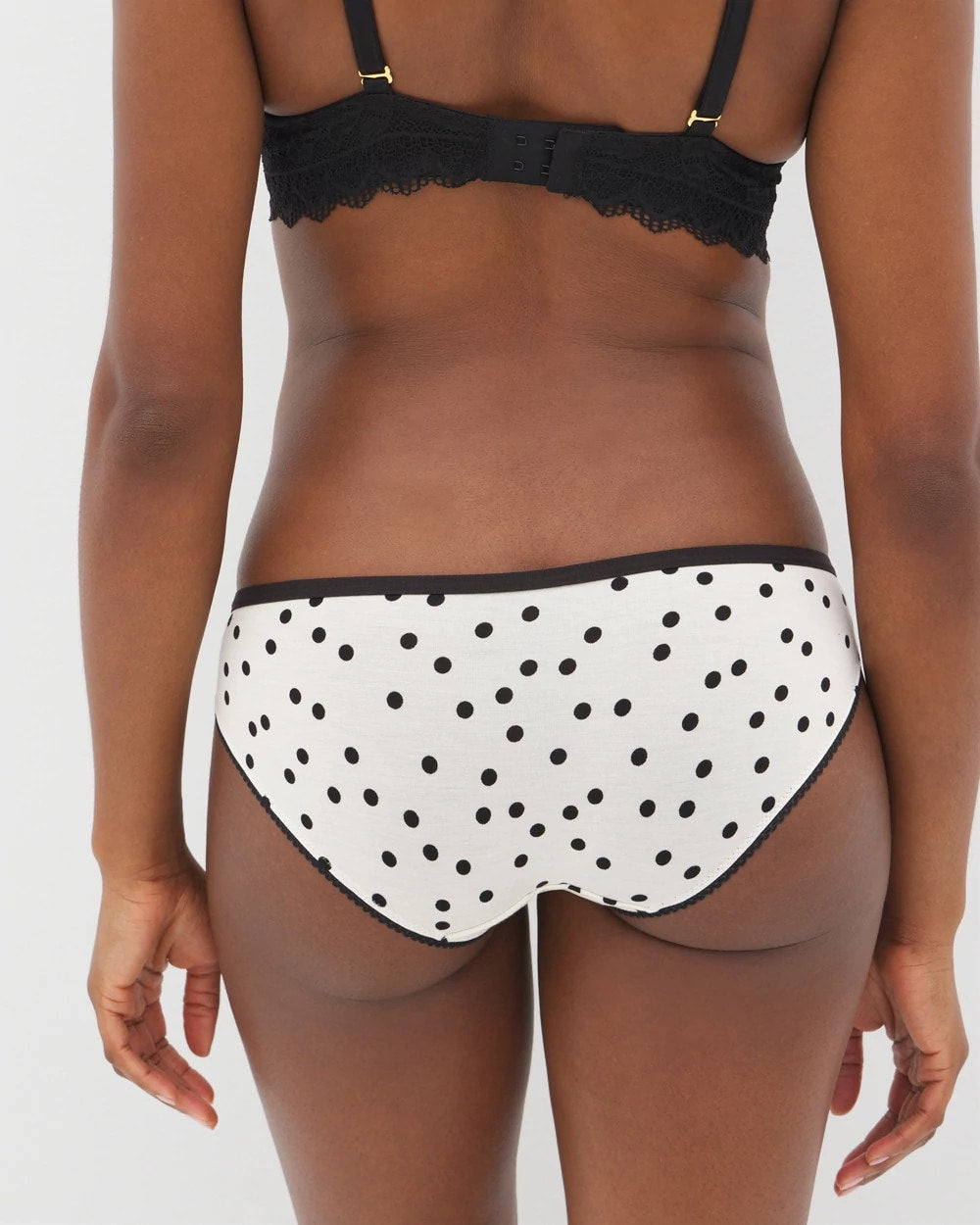 Bikini Panty with Enchanting Lace - MERRY DOT CHAMPAGNE BLACK | Soma Women