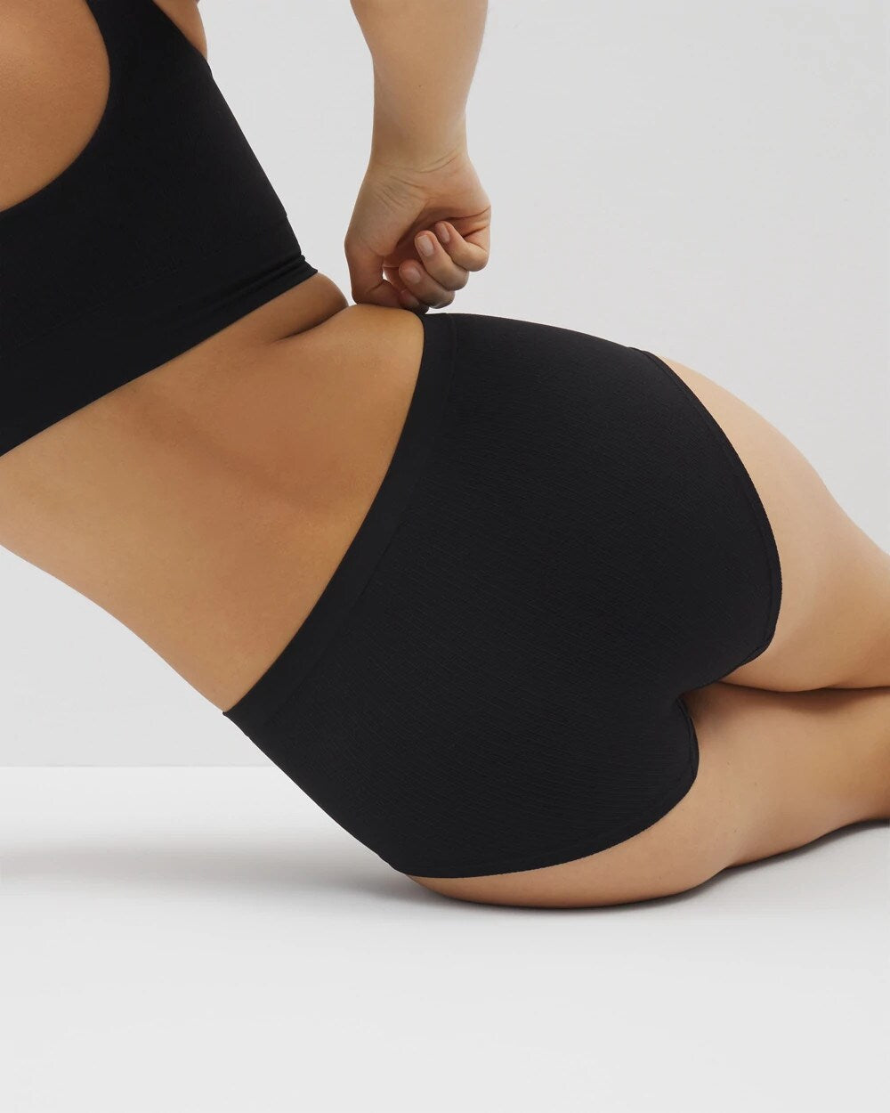 Seamless Rib Boyshort Panty - BLACK | Soma Women