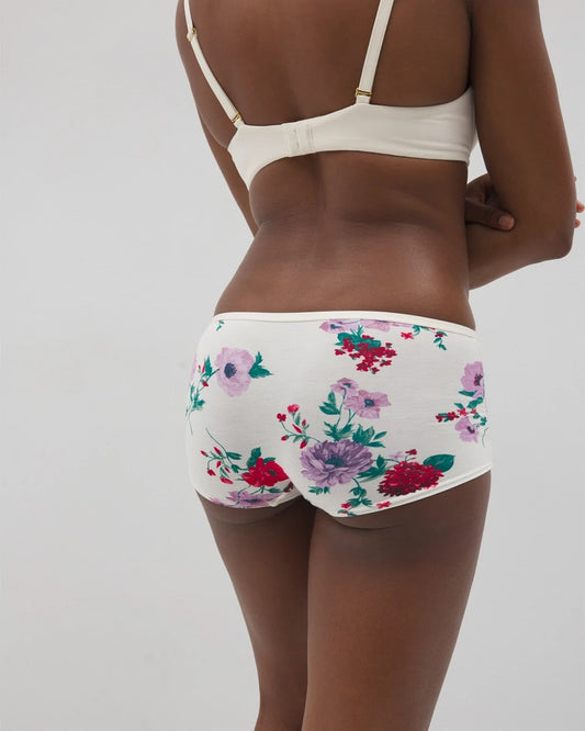 Boyshort Panty with Enchanting Lace - RHAPSODY FLORA M SUGAR | Soma Women