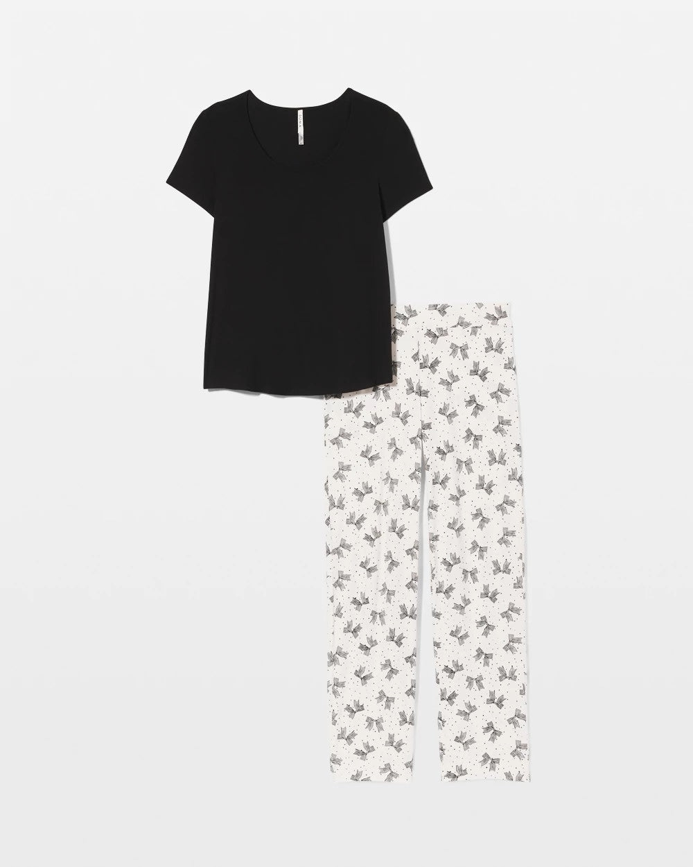Packaged Short-Sleeve Pant Pajama Set - THATS A WRAP CHAMP MICRO | Soma Women