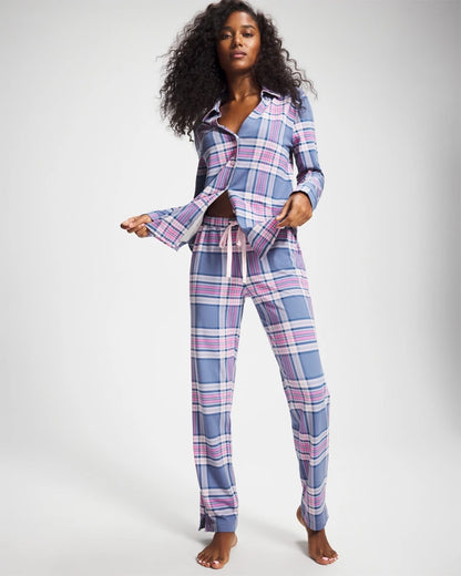 Ankle Pajama Pant - PRETTY PLAID SUNDOWN | Soma Women