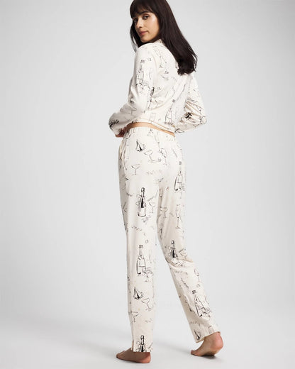 Ankle Pajama Pant - FIZZ THE SEASON FOIL | Soma Women
