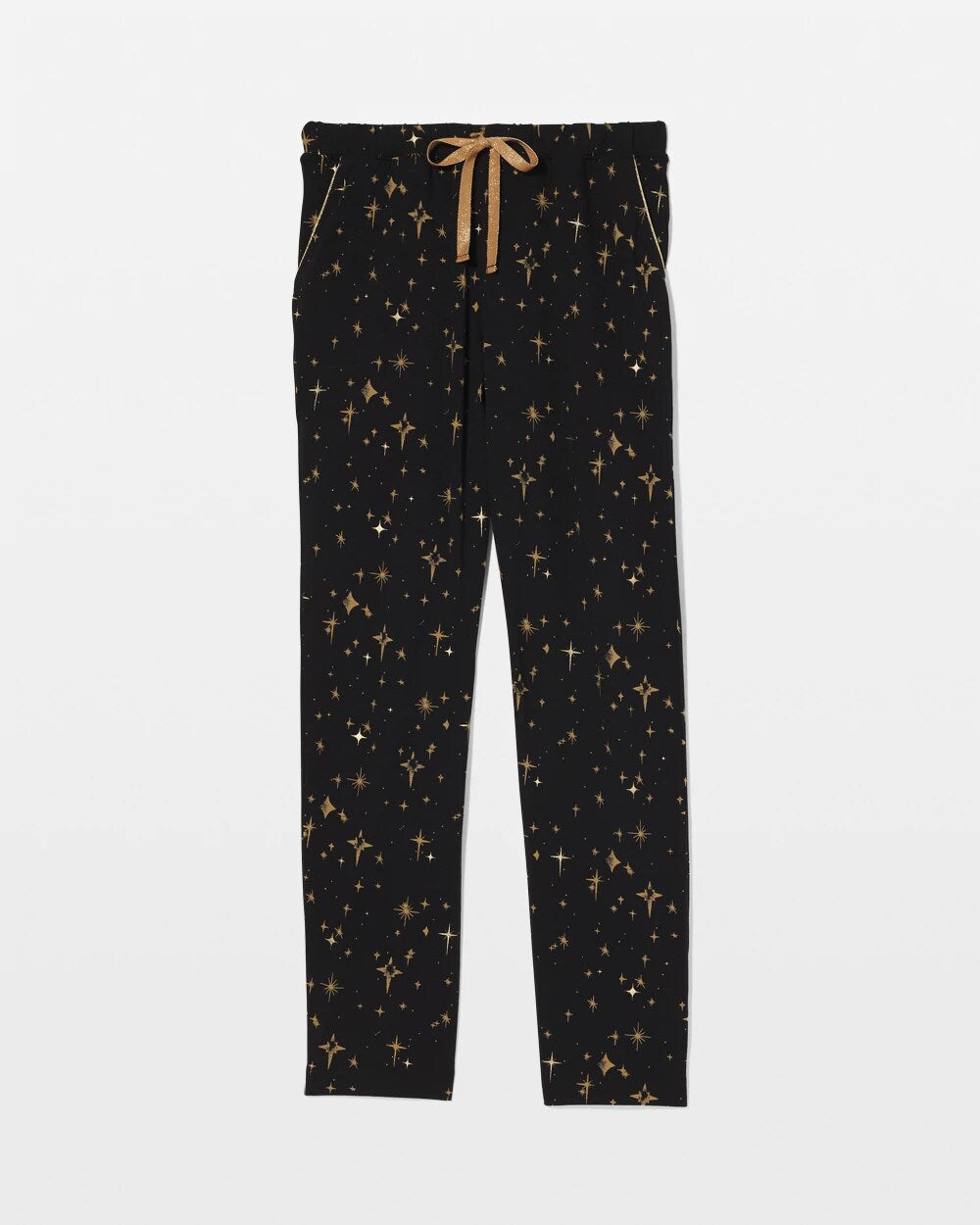 Ankle Pajama Pant - STELLAR SCENE BLACK/FOIL | Soma Women