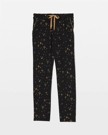 Ankle Pajama Pant - STELLAR SCENE BLACK/FOIL | Soma Women