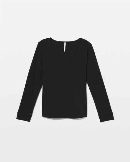 Long Sleeve Pajama Top - BLACK | Soma Women